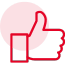 thumbs up line icon